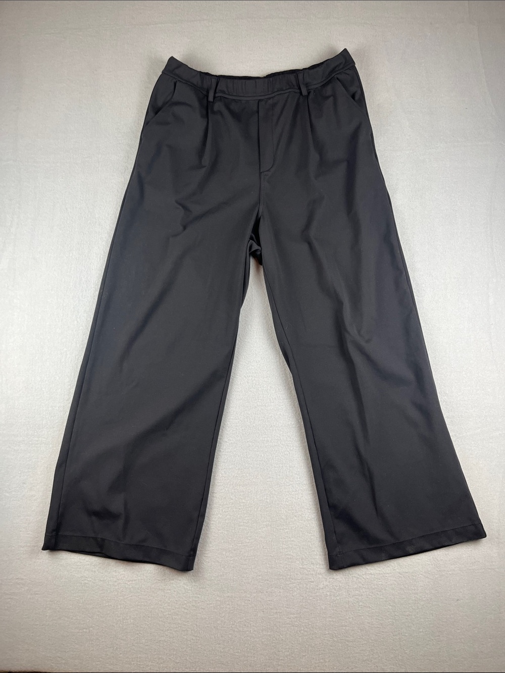 HALARA Black Wide-Leg Dress Pants
Size: No tag, 30” waist